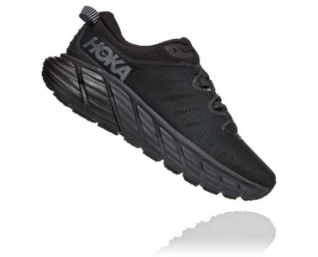 Hoka Gaviota 3 Road - Adidasi Alergare Stabili Dama Negrii / Negrii | RO-vIn4ZDI